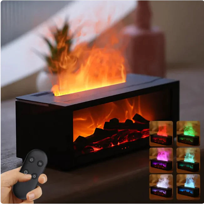 Flame  Glow 3D Aromatherapy Diffuser &amp; Humidifier