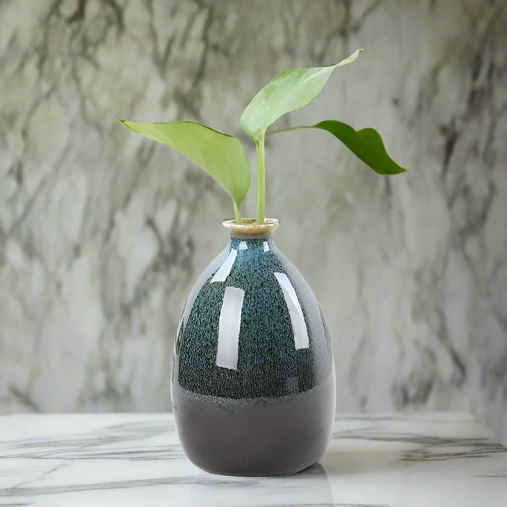 decorative blue modern vase