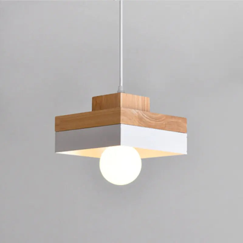 Modern Style Wooden Acorn Chandelier